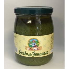 PESTO CON BASILICO GENOVESE 500 GR SERENELLO 6/1 PCS